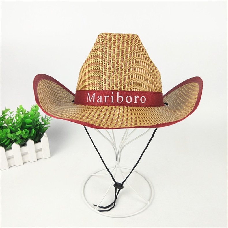 Unisex Wide Brim Straw Cowboy Hat | Outdoor Summer Travel Sunshade Beach Hat 8513349777 1775399150