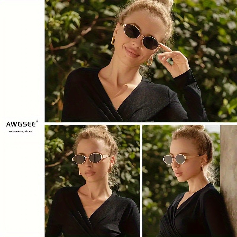 2026 Hong Kong Style Retro Oval Metal Sunglasses | High-End Small Frame Old Money Aesthetic Sun Glasses O1CN010xvD4c28sYq6LI790 2219006967988 0 Cib