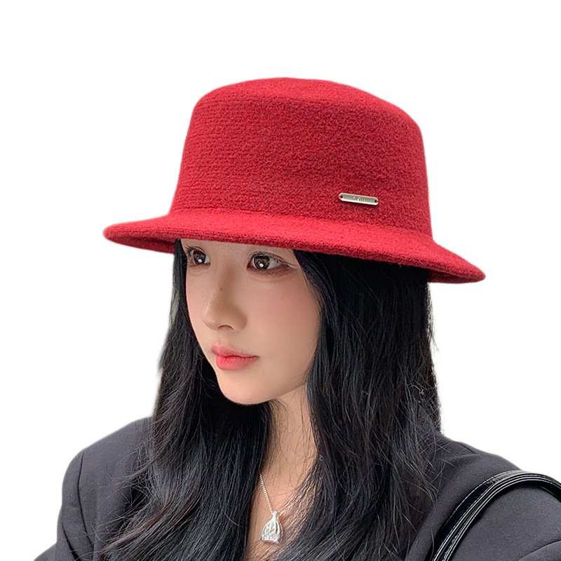 Women's Woolen Flat-Top Hepburn Hat | French Socialite High-End Evening Dress Cap O1CN013lwoTRSuKHJ1chua 2213216845805 0 Cib