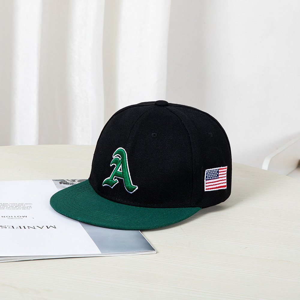 Unisex Two-Tone Hip-Hop Flat-Brim Baseball Cap | 3D Letter Embroidered Snapback Sunshade Hat O1CN01EEGsdi21XIwrj34qw 2201282016994 0 Cib