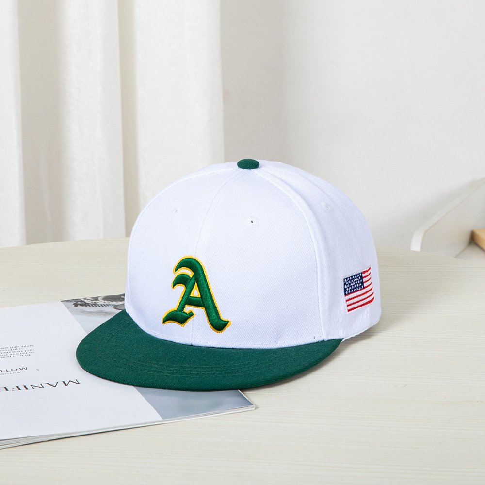 Unisex Two-Tone Hip-Hop Flat-Brim Baseball Cap | 3D Letter Embroidered Snapback Sunshade Hat O1CN01fvvnME21XIwxYhSIW 2201282016994 0 Cib