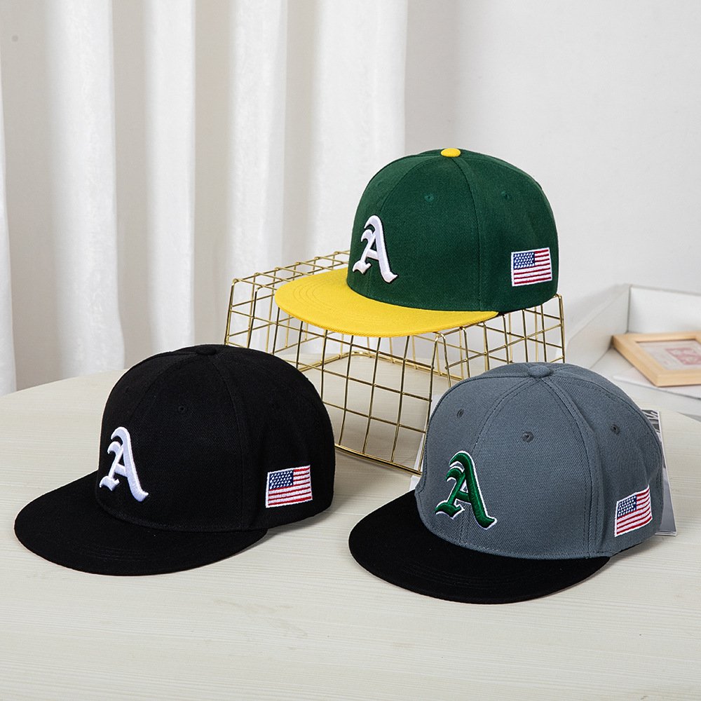 Unisex Two-Tone Hip-Hop Flat-Brim Baseball Cap | 3D Letter Embroidered Snapback Sunshade Hat O1CN01jVO6DO21XIwwsGO0G 2201282016994 0 Cib