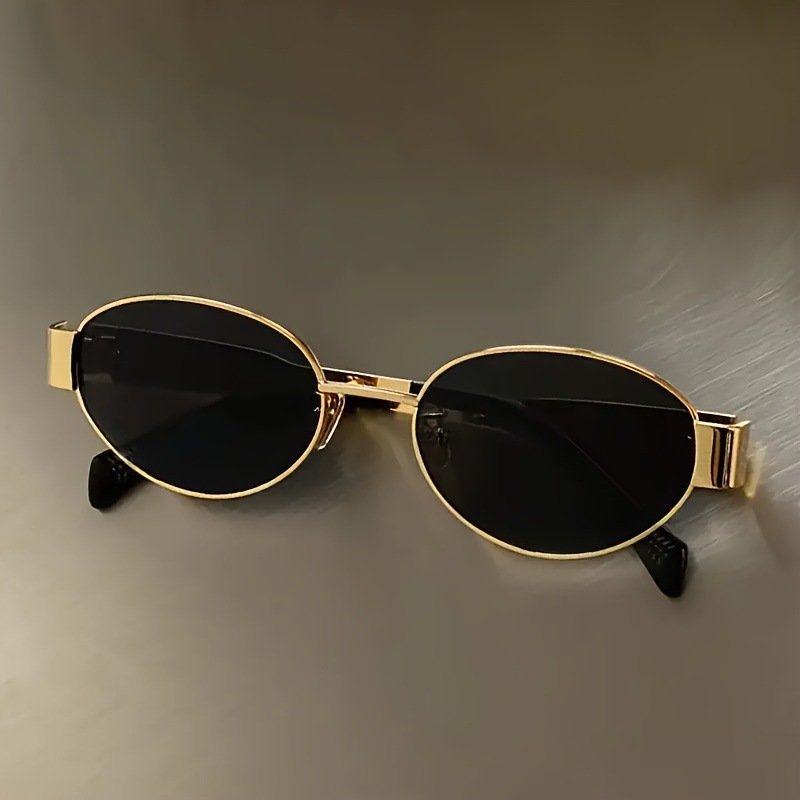 2026 Hong Kong Style Retro Oval Metal Sunglasses | High-End Small Frame Old Money Aesthetic Sun Glasses O1CN01nXy2yi28sYq6KTEQg 2219006967988 0 Cib